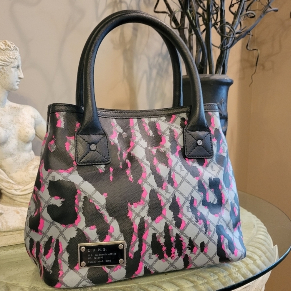 L.A.M.B by Gwen Stefani Leopard Print Handbag #159